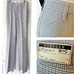 H Bar C Vintage 1970s Deadstock Western California Ranchwear pant.